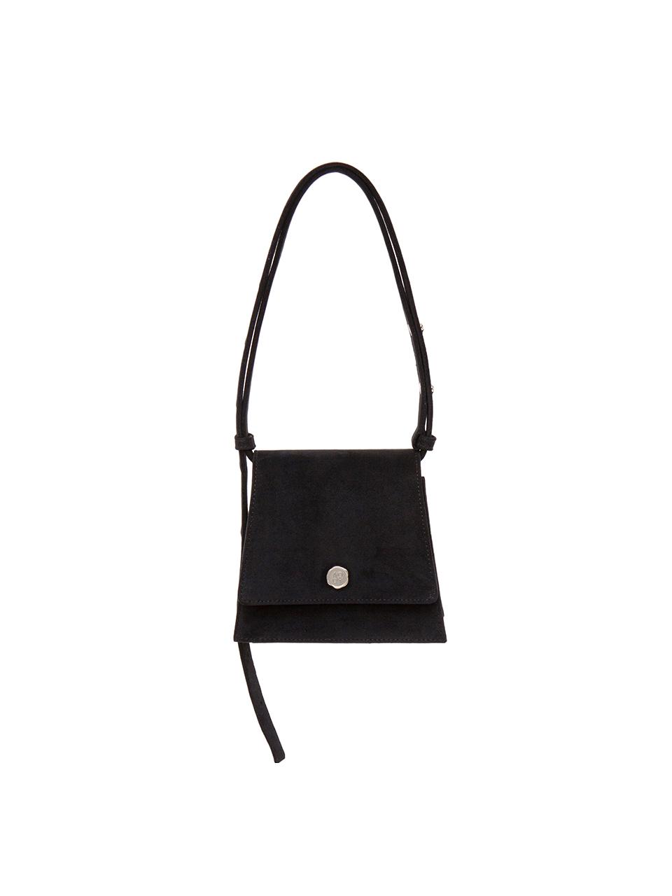 AOAO Mini Suede Adjustable Strap Bag [Black]