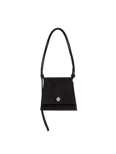 AOAO Mini Suede Adjustable Strap Bag [Black]