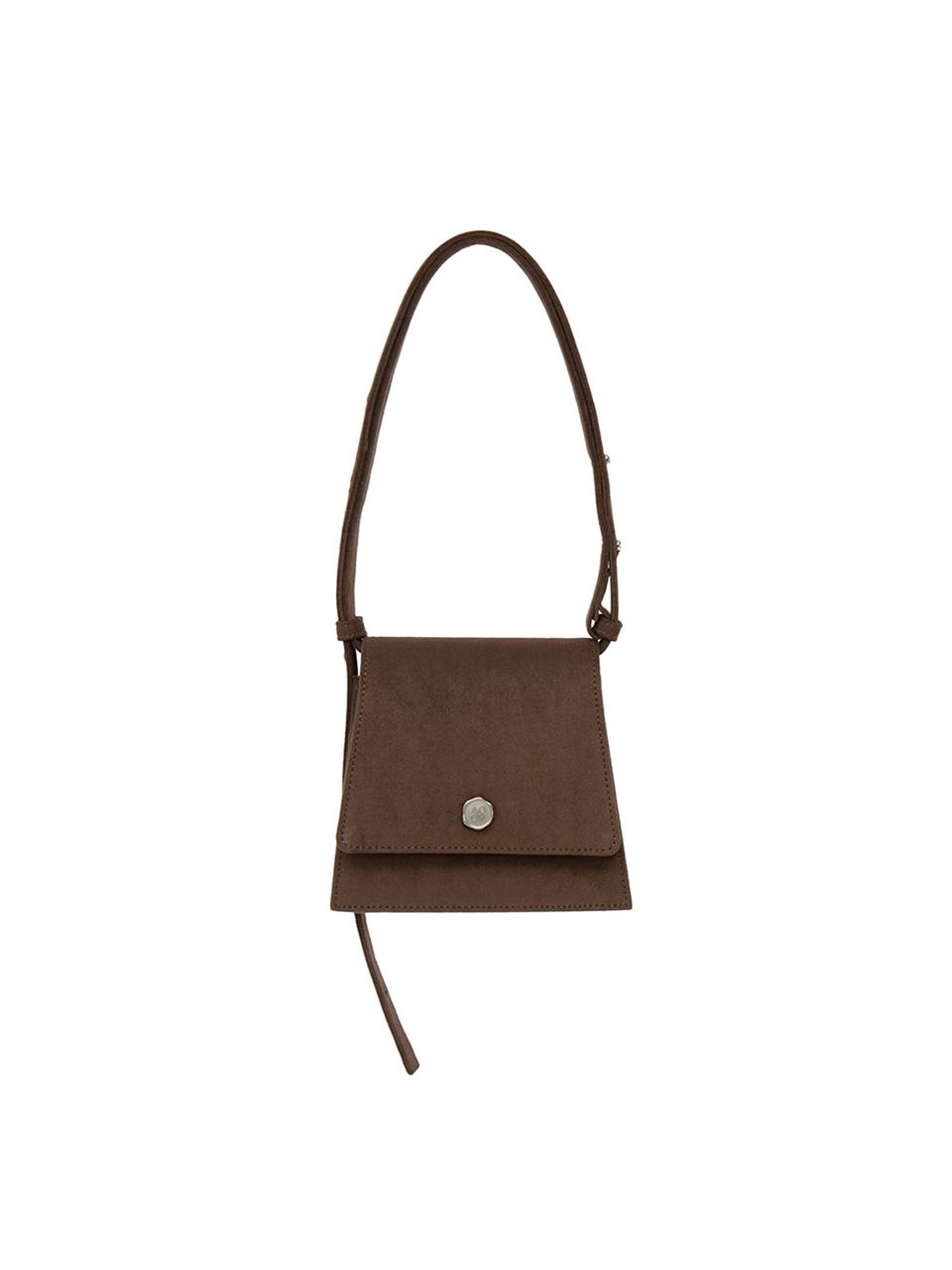 AOAO Mini Suede Compact Bag [Brown]