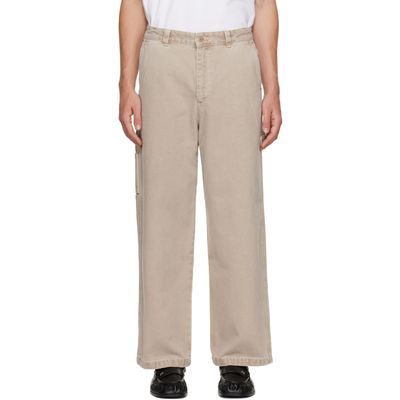 A.P.C. A.P.C. Beige Canvas Carpenter Trousers