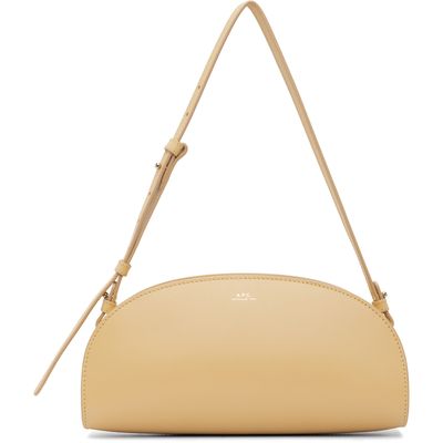 A.P.C. A.P.C. Beige Demi-Lune Shoulder Bag