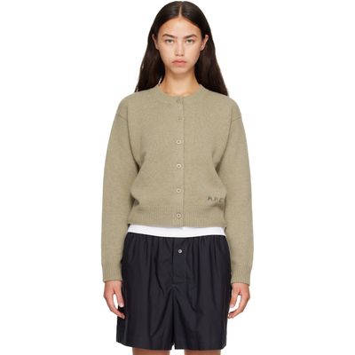 A.P.C. A.P.C. Beige Lila Cardigan