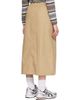 A.P.C. A.P.C. Beige Organic Cotton Midi Skirt - 3