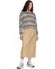 A.P.C. A.P.C. Beige Organic Cotton Midi Skirt - 4