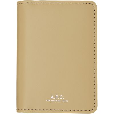 A.P.C. A.P.C. Beige Stefan Card Holder