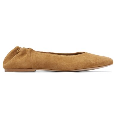 A.P.C. A.P.C. Beige Suede Ballerina Flats