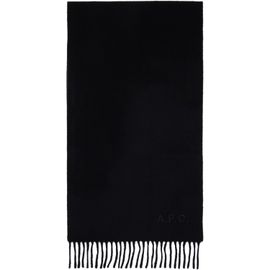 A.P.C. A.P.C. Black Ambroise Brodée Scarf