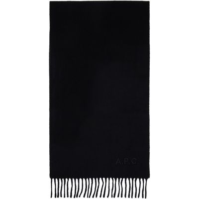 A.P.C. A.P.C. Black Ambroise Brodée Scarf