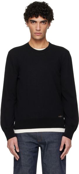 A.P.C. A.P.C. Black Cotton Sweater