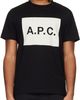 A.P.C. A.P.C. Black Cotton T-shirt - 1