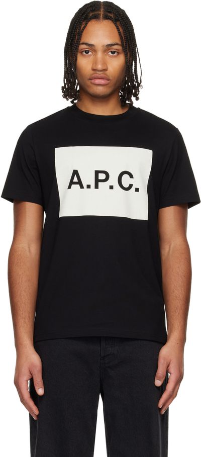 A.P.C. A.P.C. Black Cotton T-shirt