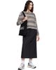 A.P.C. A.P.C. Black Organic Cotton Midi Skirt - 4