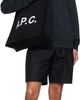 A.P.C. A.P.C. Black Organic Cotton Shorts - 4
