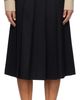 A.P.C. A.P.C. Black Pleated Midi Skirt - 1