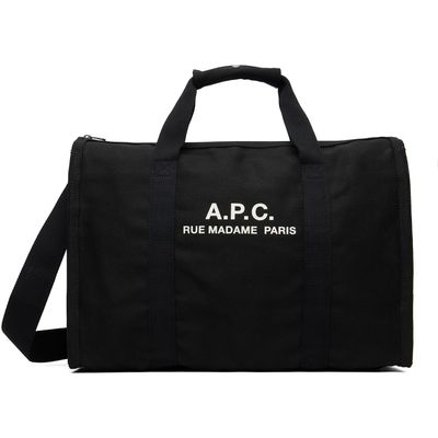 A.P.C. A.P.C. Black 'Récupération' Gym Weekender Bag
