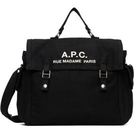 A.P.C. A.P.C. Black 'Récupération' Messenger Bag
