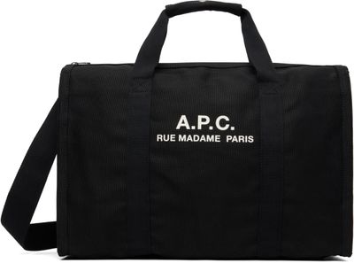 A.P.C. A.P.C. Black Recuperation Gym Duffle Bag