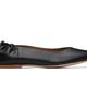 A.P.C. A.P.C. Black Square-Toe Leather Ballerina Flats - 1