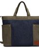 A.P.C. A.P.C. Blue & Khaki Jardin Tote - 1