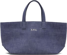 A.P.C. A.P.C. Blue 'Le Drummer' Toile Small Tote