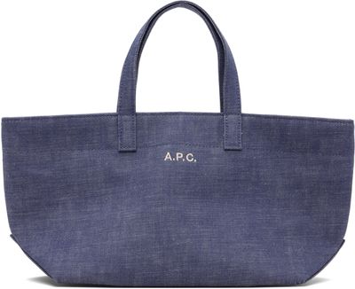 A.P.C. A.P.C. Blue 'Le Drummer' Toile Small Tote
