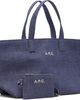 A.P.C. A.P.C. Blue 'Le Drummer' Toile Small Tote - 2