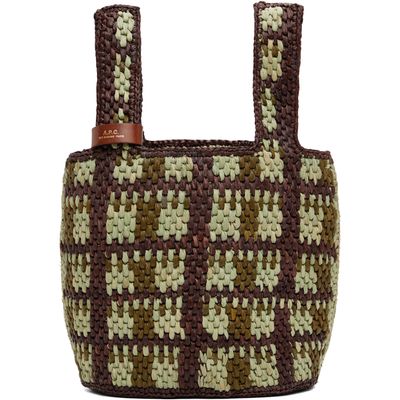 A.P.C. A.P.C. Brown & Green Pecan Bag