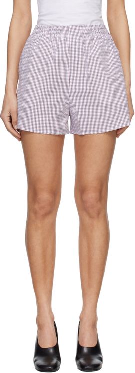 A.P.C. A.P.C. Brown & White Ava Shorts