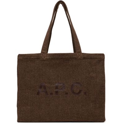 A.P.C. A.P.C. Brown Diane Shopping Tote