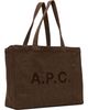 A.P.C. A.P.C. Brown Diane Shopping Tote - 2