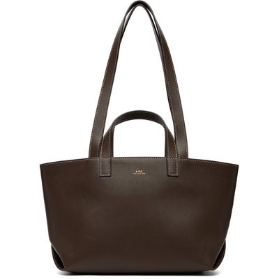 A.P.C. A.P.C. Brown Drummer Small Tote