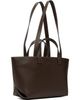 A.P.C. A.P.C. Brown Drummer Small Tote - 3