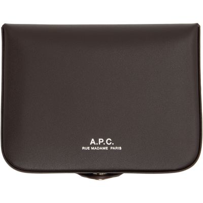 A.P.C. A.P.C. Brown Josh Coin Pouch