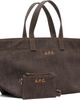 A.P.C. A.P.C. Brown 'Le Drummer' Toile Small Tote - 2
