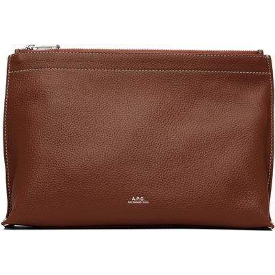A.P.C. A.P.C. Brown Neige Clou Pouch