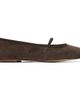 A.P.C. A.P.C. Brown Split Leather Ballerina Flats - 1