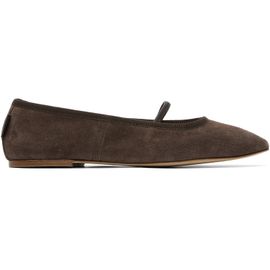 A.P.C. A.P.C. Brown Split Leather Ballerina Flats