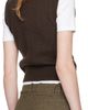 A.P.C. A.P.C. Brown Wool Sweater Vest - 3