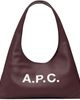 A.P.C. A.P.C. Burgundy Baby Ninon Shoulder Bag - 1