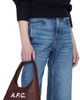 A.P.C. A.P.C. Burgundy Baby Ninon Shoulder Bag - 4