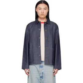 A.P.C. A.P.C. Indigo Kerlouan Logo Denim Jacket