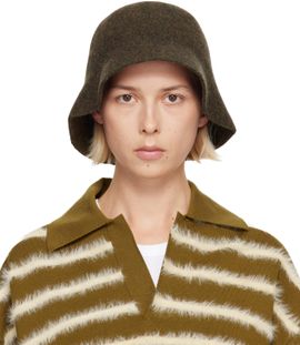 A.P.C. A.P.C. Khaki Cloche Bucket Hat