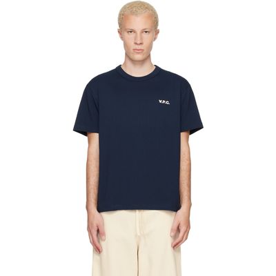 A.P.C. A.P.C. Navy Boxy Petit 'VPC' T-shirt