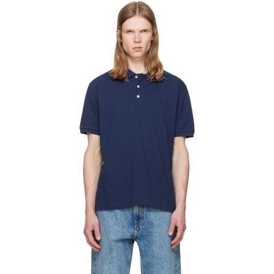A.P.C. A.P.C. Navy Cotton Piqué Polo