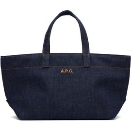 A.P.C. A.P.C. Navy Drummer Toile Small Tote