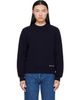 A.P.C. A.P.C. Navy Edmond Sweater - 1