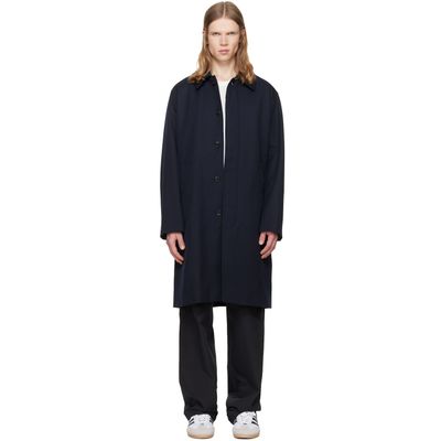 A.P.C. A.P.C. Navy Hugo Mac Coat