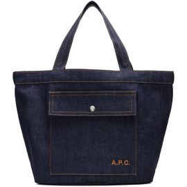 A.P.C. A.P.C. Navy Jade Tote