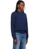 A.P.C. A.P.C. Navy Oversized Cable-Knit Sweater - 2