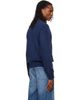 A.P.C. A.P.C. Navy Oversized Cable-Knit Sweater - 3